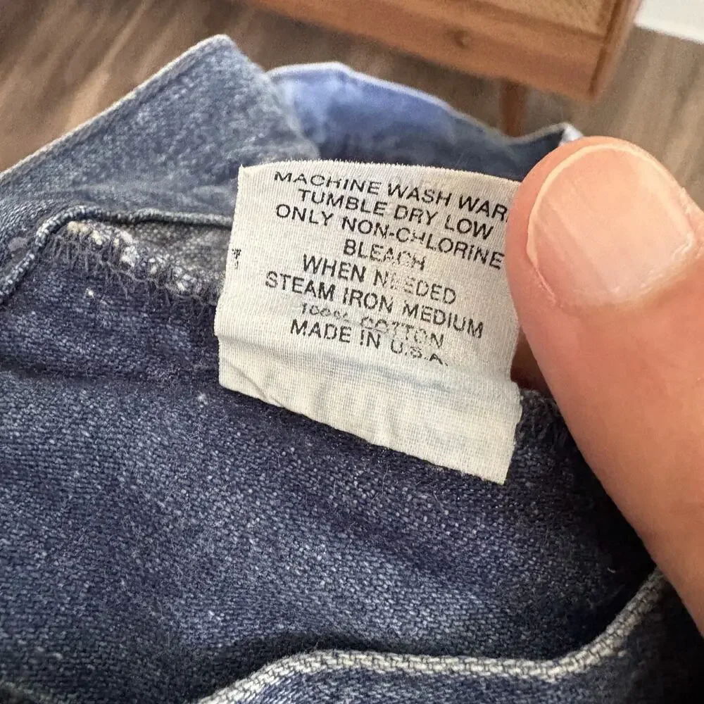 Vintage Polo Ralph Lauren Pleated Jeans Men's Size 32x28 Medium Wash Made in USA